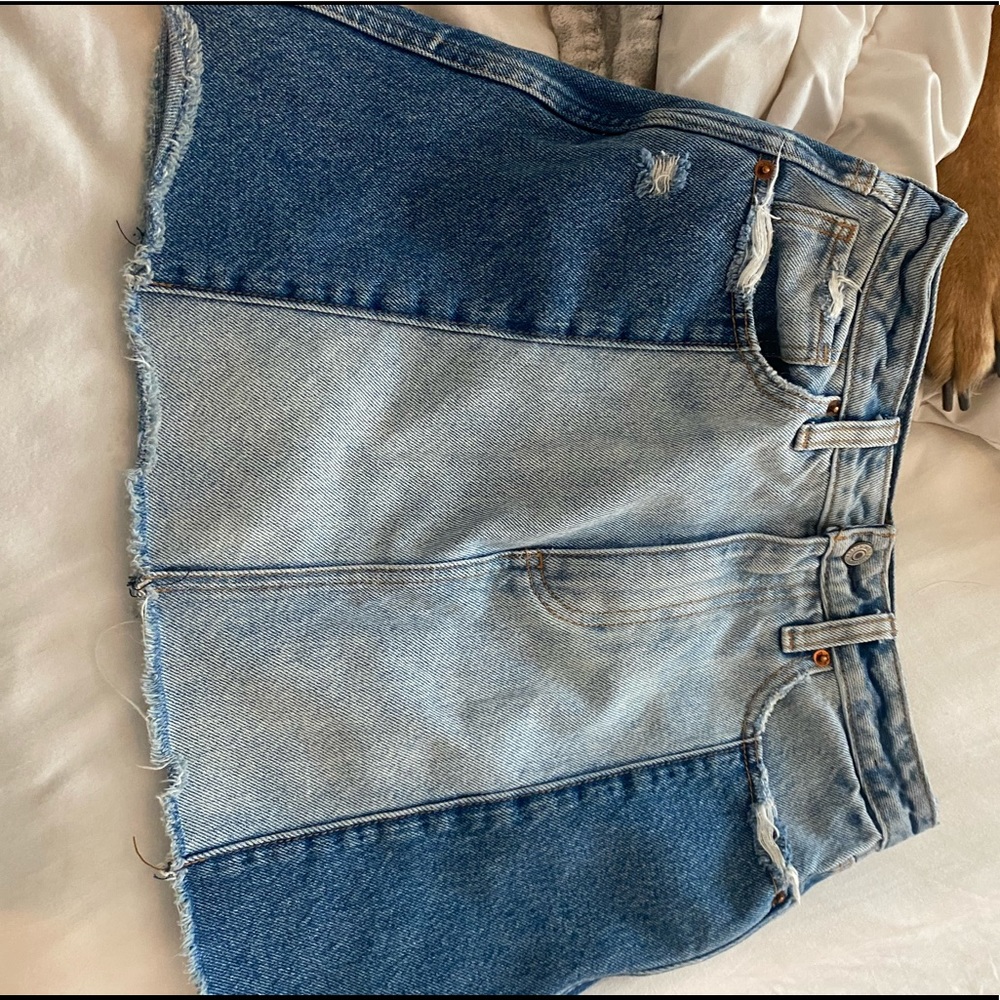 Abercrombie two toned denim skirt